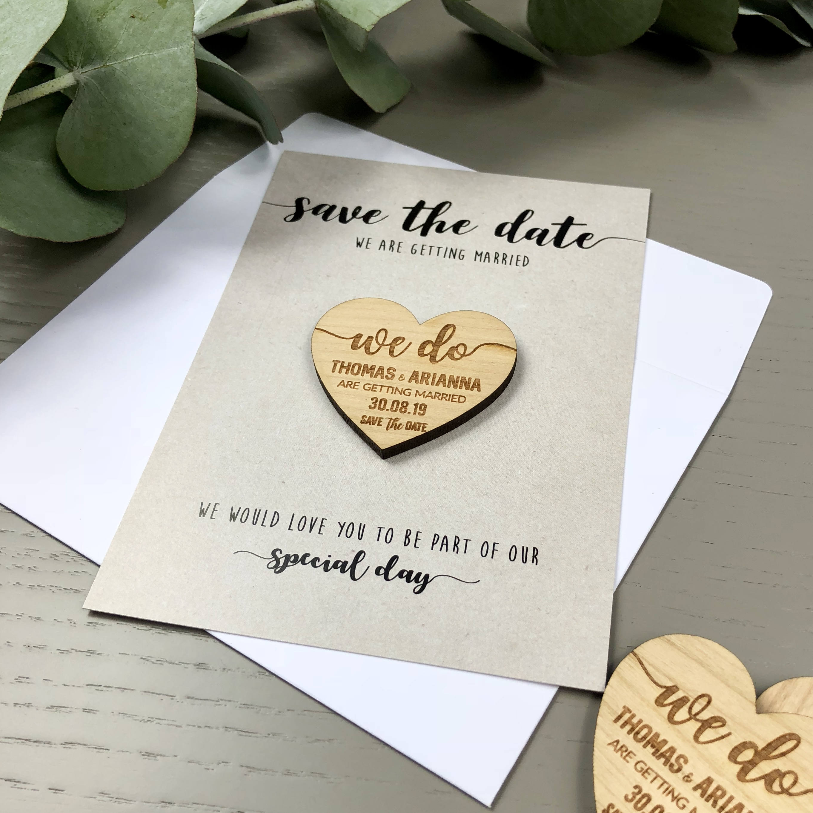 Save the Date Magnets Cards Wedding Invitations Rustic - Etsy UK