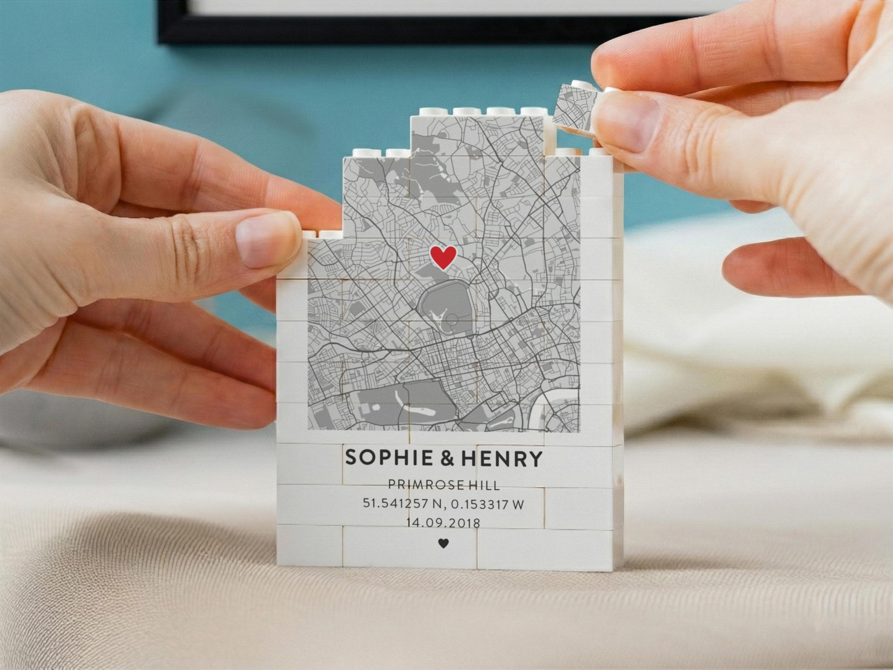 Personalised Coordinates Map Block