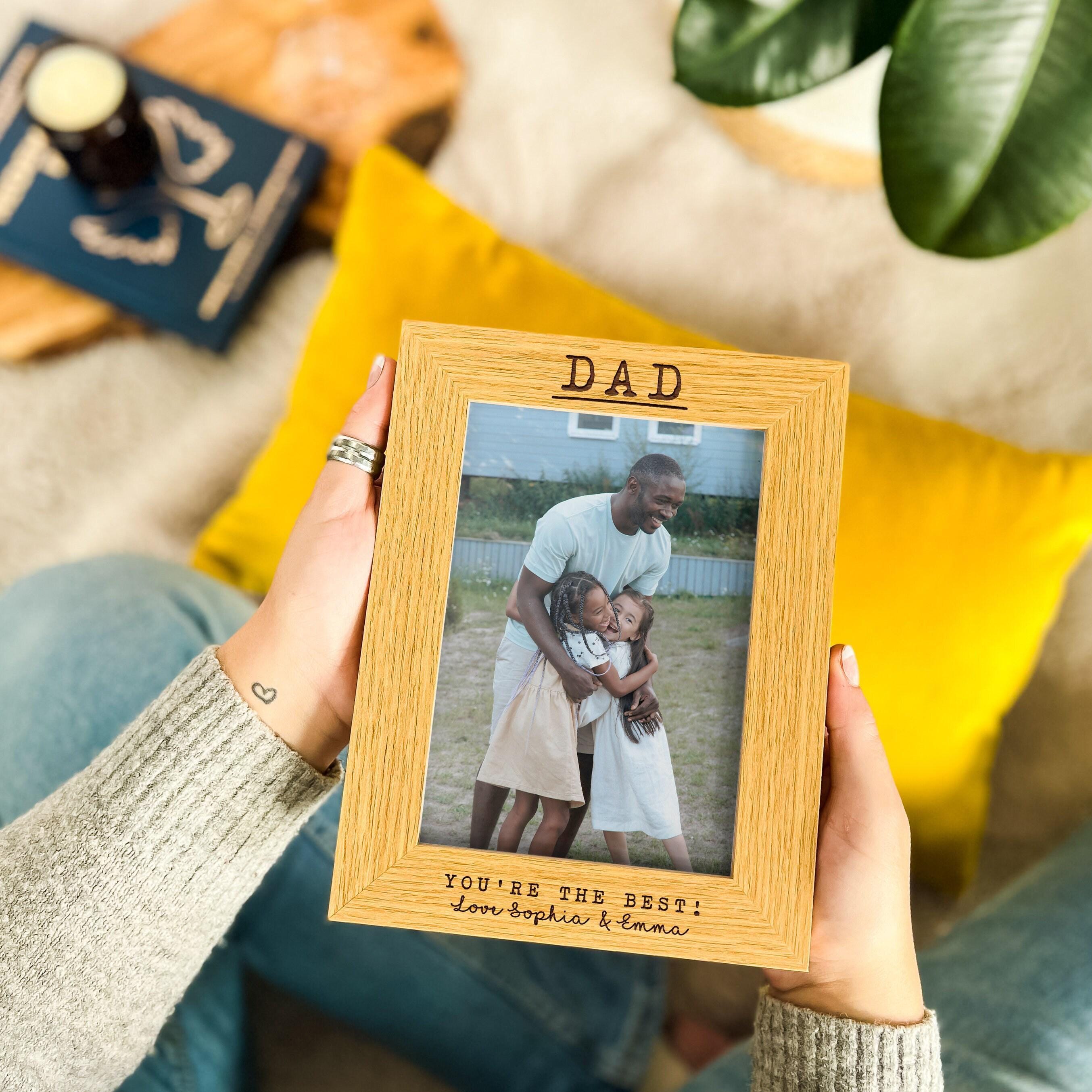 Cornice personalizzata per papà / Il regalo migliore per il compleanno / festa del papà - Cornice per foto da parte della figlia, idea regalo unica per papà - Italia