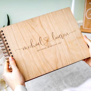 Alternativa al libro degli ospiti per matrimonio, libro degli ospiti personalizzato e unico per matrimonio, decorazioni rustiche per matrimonio, album fotografico per matrimonio, idea regalo per wedding planner