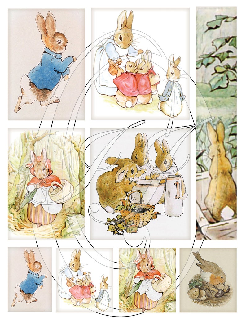 Printable Vintage Peter Rabbit Journal Kit 10 total 5 Etsy