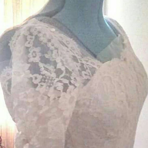 1950s Antebellum Wedding Gown