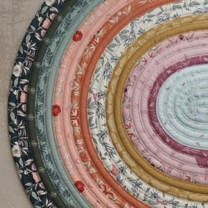 Handmade Jelly Roll Rug: Countryside Garden Dreams rug 28&quot;x44&quot;