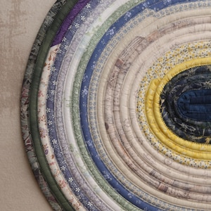 Handmade Jelly Roll Rug: Unique Kitchen Floor Mat (28x43)
