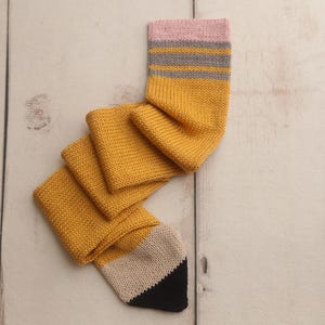 Knitted Pencil Scarf: Teacher Appreciation Gift