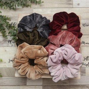Stretch Velvet Scrunchie: Soft Hair Tie