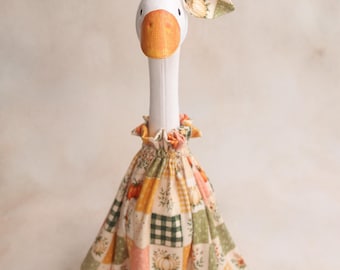 Pumpkin Patchwork Girl Dress; Goose Outfit: Made to Order