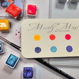 Alpenglow Collection Palette, Handmade Watercolor Paints