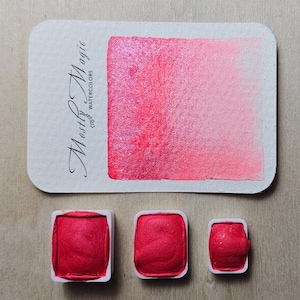 Amanita / Paint Drop Card / Handmade Watercolor Paint