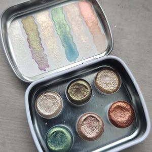 Rustic Collection Palette, Handmade Watercolor Paints