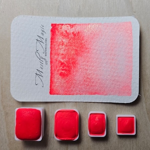 Bonfire / Paint Drop Card / Handmade Watercolor Paint