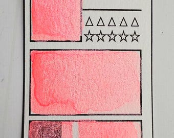 Handmade Shimmer Watercolor Paint – Alpenglow, Vegan Mica Artist Paint (Half Pan)