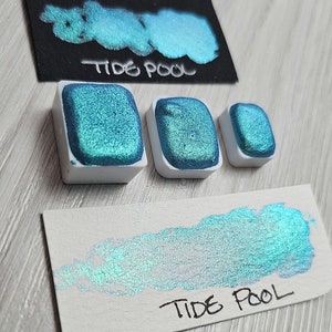 Tidal Pool / Colorshift / Handmade Watercolor Paint