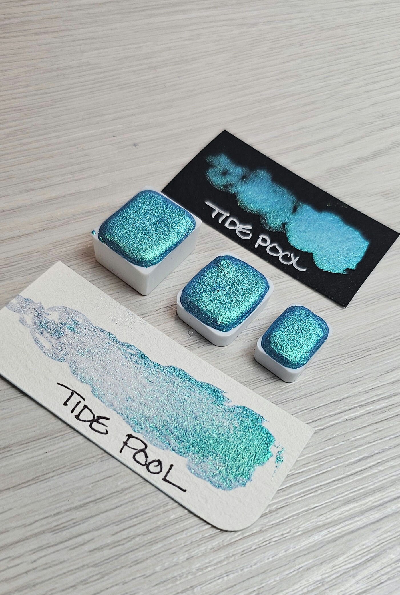 Tidal Pool / Colorshift / Handmade Watercolor Paint - Etsy