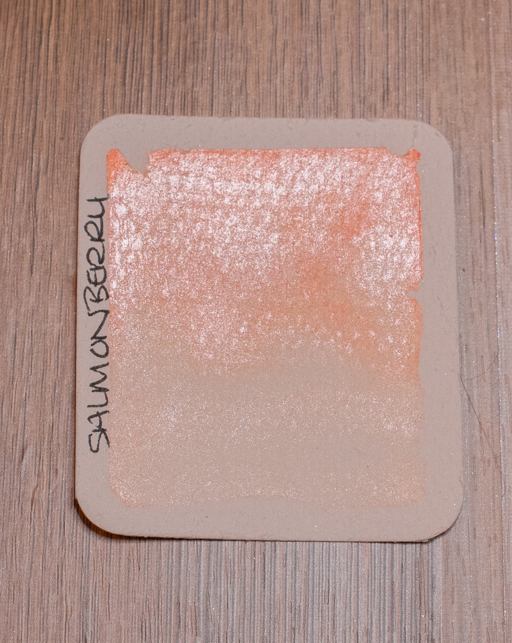 Salmonberry / Paint Drop Card / Handmade Watercolor Paint Etsy