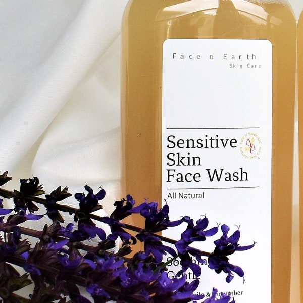 Sensitive Skin Face Wash Fragrance Free Vegan 6.5oz