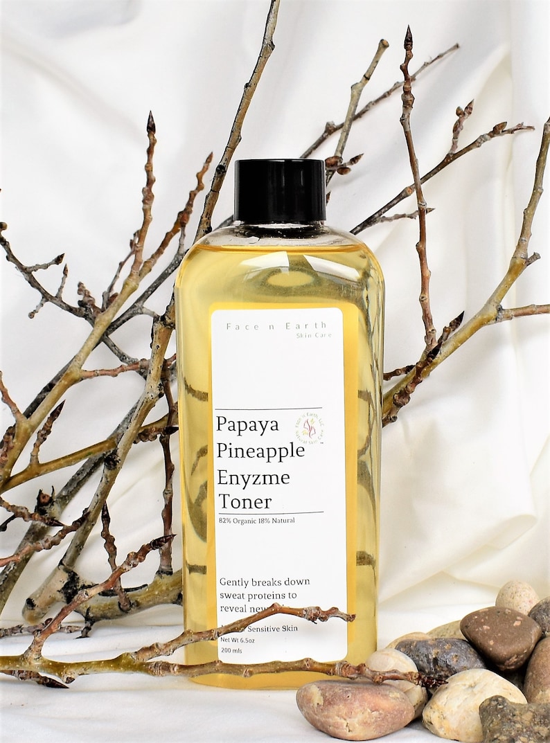 Organic Papaya Pineapple Enzyme & Niacinamide B3 Toner AHA Etsy
