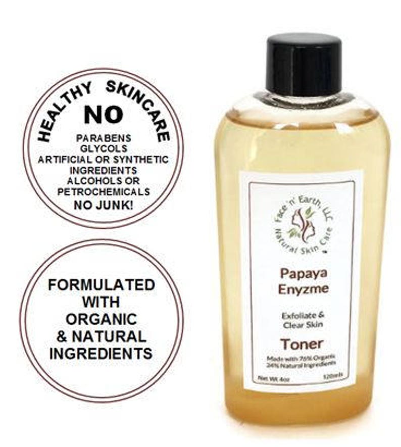 SAMPLE Papaya & Pineapple Enzyme Toner Brighten Etsy