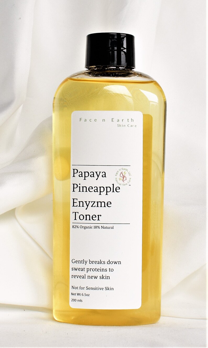 Organic Papaya Pineapple Enzyme & Niacinamide B3 Toner AHA Etsy