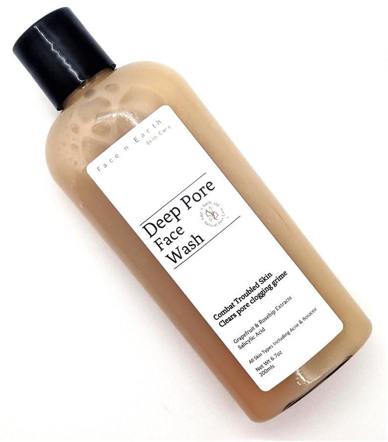 Deep Pore Face Wash With Salicylic Acid Vegan Etsy