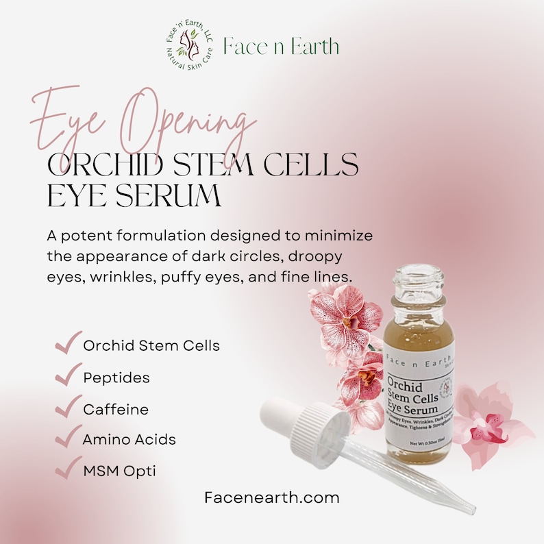 Orchid Stem Cells & Peptides Eye Serum Lift Droopy hooded image 2