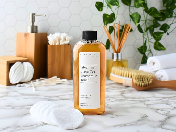 Colloidal Silver Green Tea and Chamomile Toner Vegan 9 oz