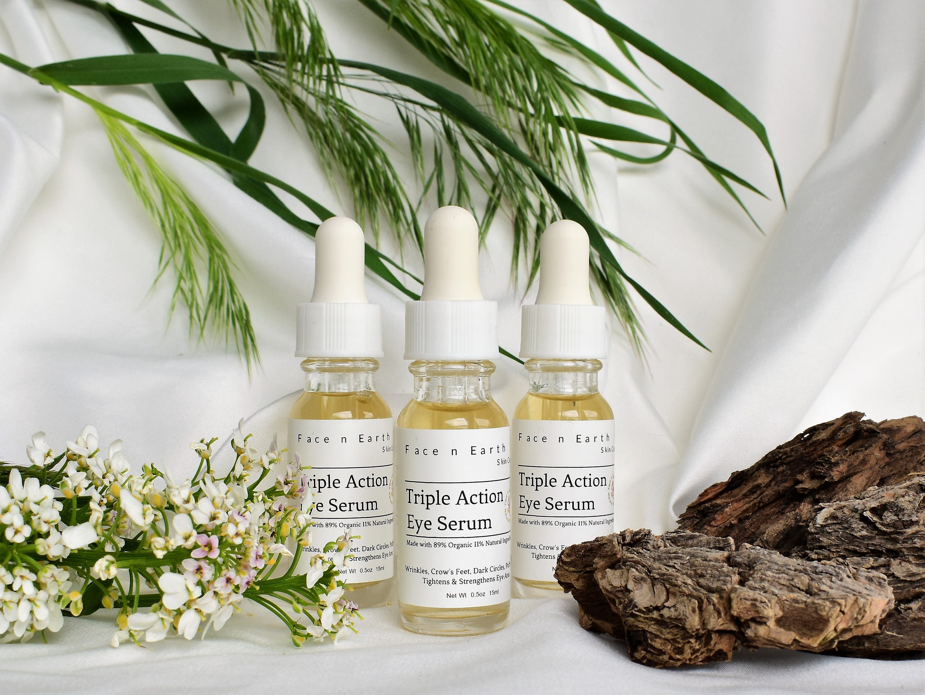 Organic Powerful Eye Serum for Dark Circles Bags under Eyes Etsy