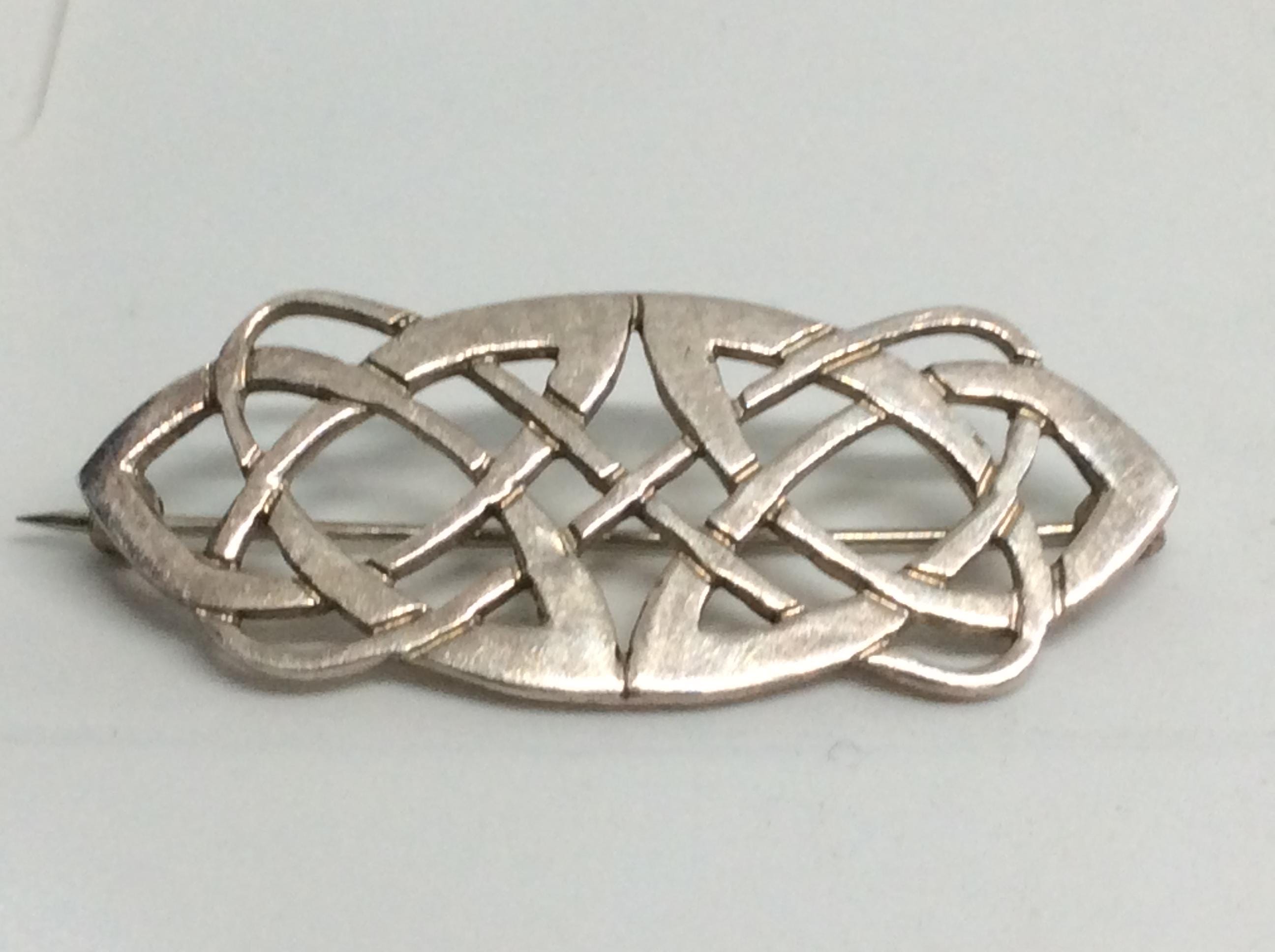 Silver Celtic Cross Brooch Australia