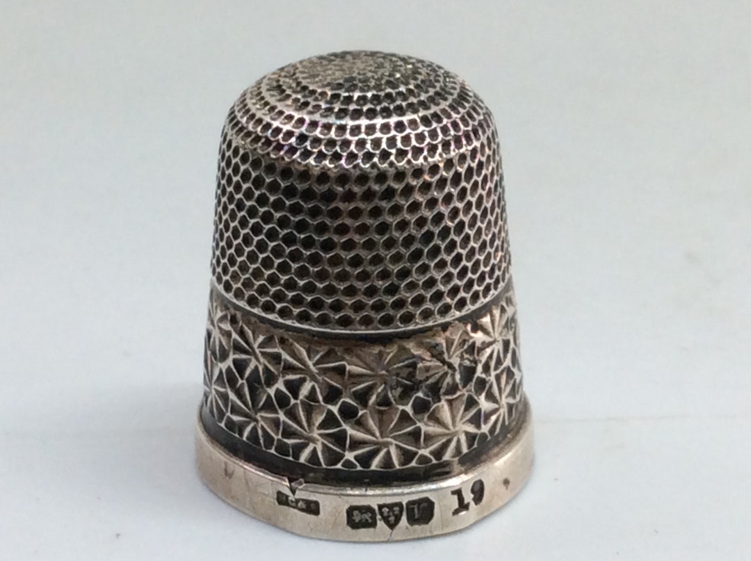 Henry Griffith & Sons Silver Thimble 4 Grams Chester 1921 Hallmarks Some Pinholes Etsy