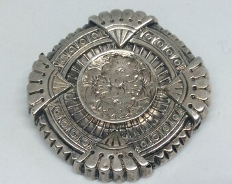 Jewellery Sterling Silver Brooch Pin REF:545I Possibly Military Sweetheart Stags Head Vintage Badge