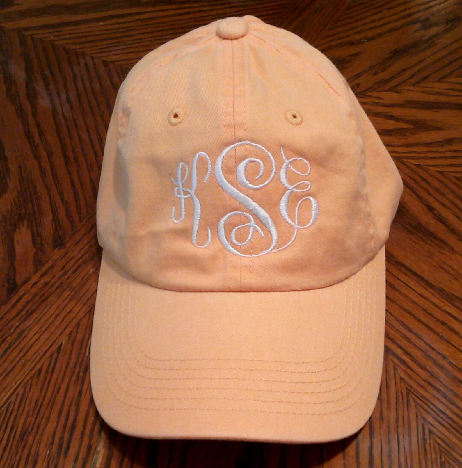 Monogram Baseball Cap Etsy