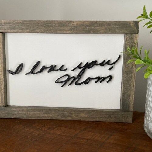 Custom Handwriting Sign Memorial Handwriting Gift Family Etsy