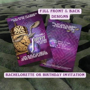 Labyrinth Bachelorette Party Invitation: 80s Movie Theme (Digital Download)