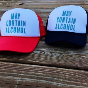 May Contain Alcohol Trucker Hat zdjęcie 1