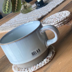 Boho Farmhouse Crochet Coaster Set of 4