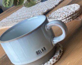 Boho Farmhouse Crochet Coaster Set of 4