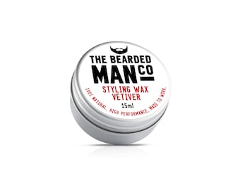 Vetiver Moustache Wax 1 x 15g Tin