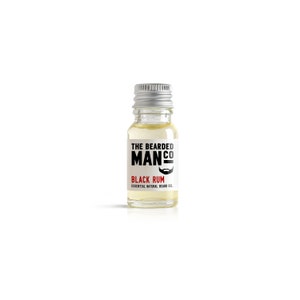 Beard Oil Black Rum 10ml - Man Mens Conditioner Natural Moisturiser