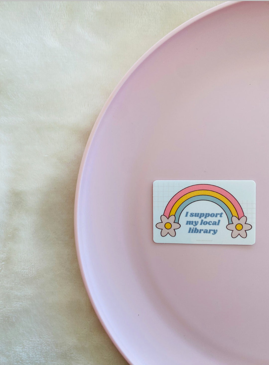 I Support My Library Sticker Vinyl Sticker, Laptop Sticker, Book ...
