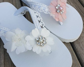 Wedding Flip Flops Etsy