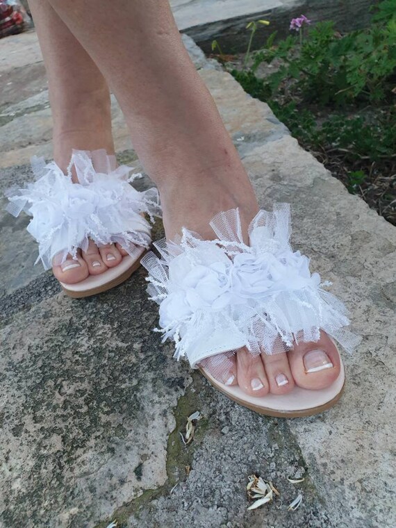 beach wedding slippers