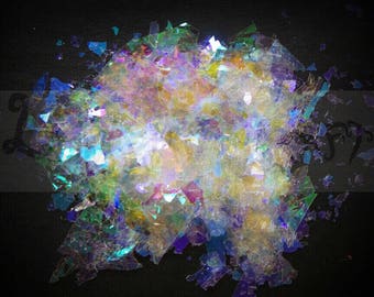 WilloWisp Glitter Flakes, iridescent glitter, resin supplies, scrapbook supplies, scrapbooking, loose glitter