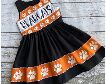 Team Spirit Wear School Pride Prep Rally school colors mascot Cheerleader Dress by Judy Lou Clothing