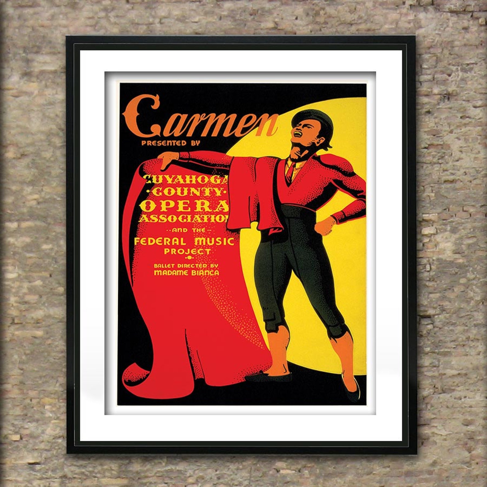Vintage Carmen Opera Poster Art Print Different Sizes Available Etsy