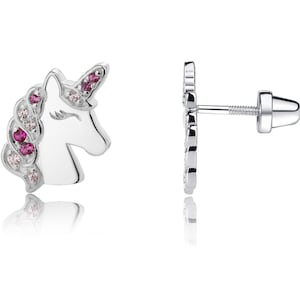 Stainless steel unicorn earrings best sale