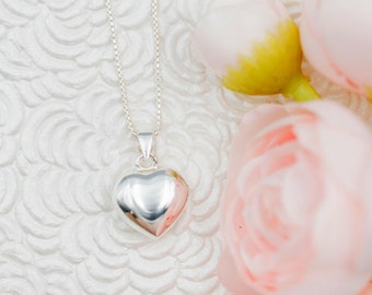 Collana con ciondolo a cuore in argento sterling s925 da donna all