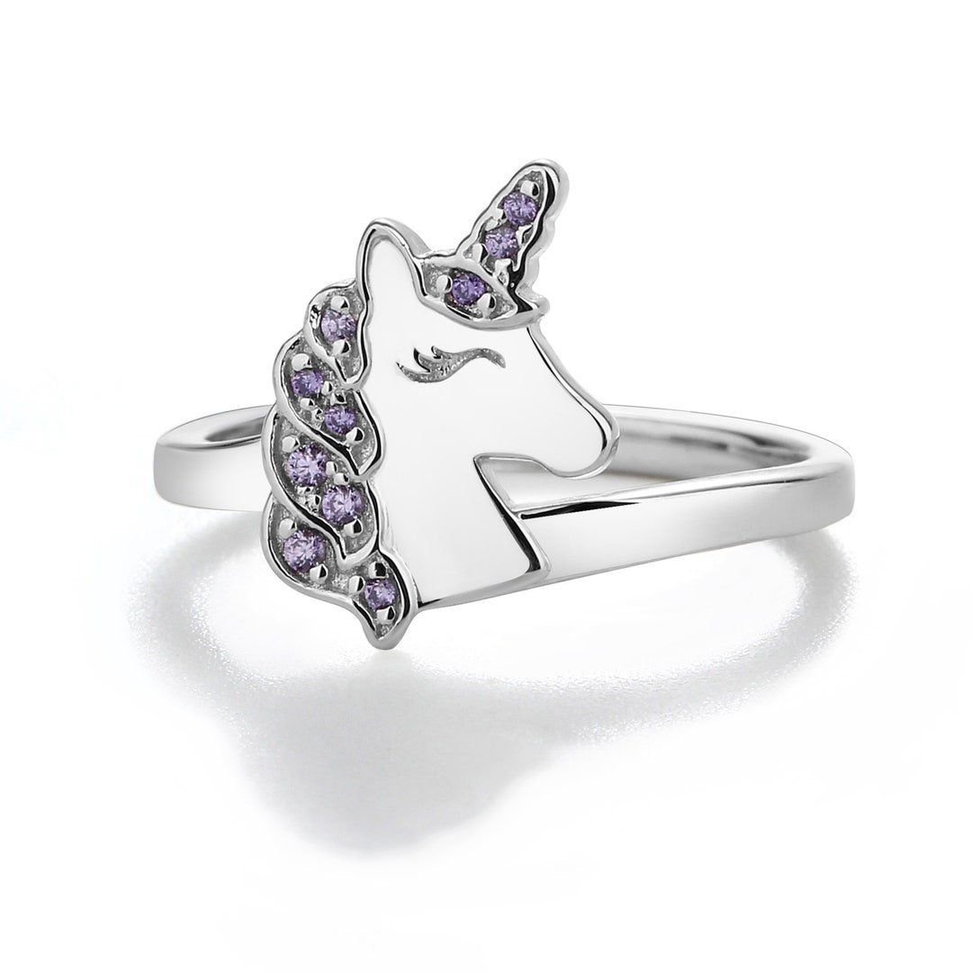 2 STÜCKE, Kette mit Anhänger, Einhorn Halskette mit Einhorn Ring, You Are  Magical Einhorn Schmuck Geschenke für Mädchen Tochter Enkelin Nichte, Herz