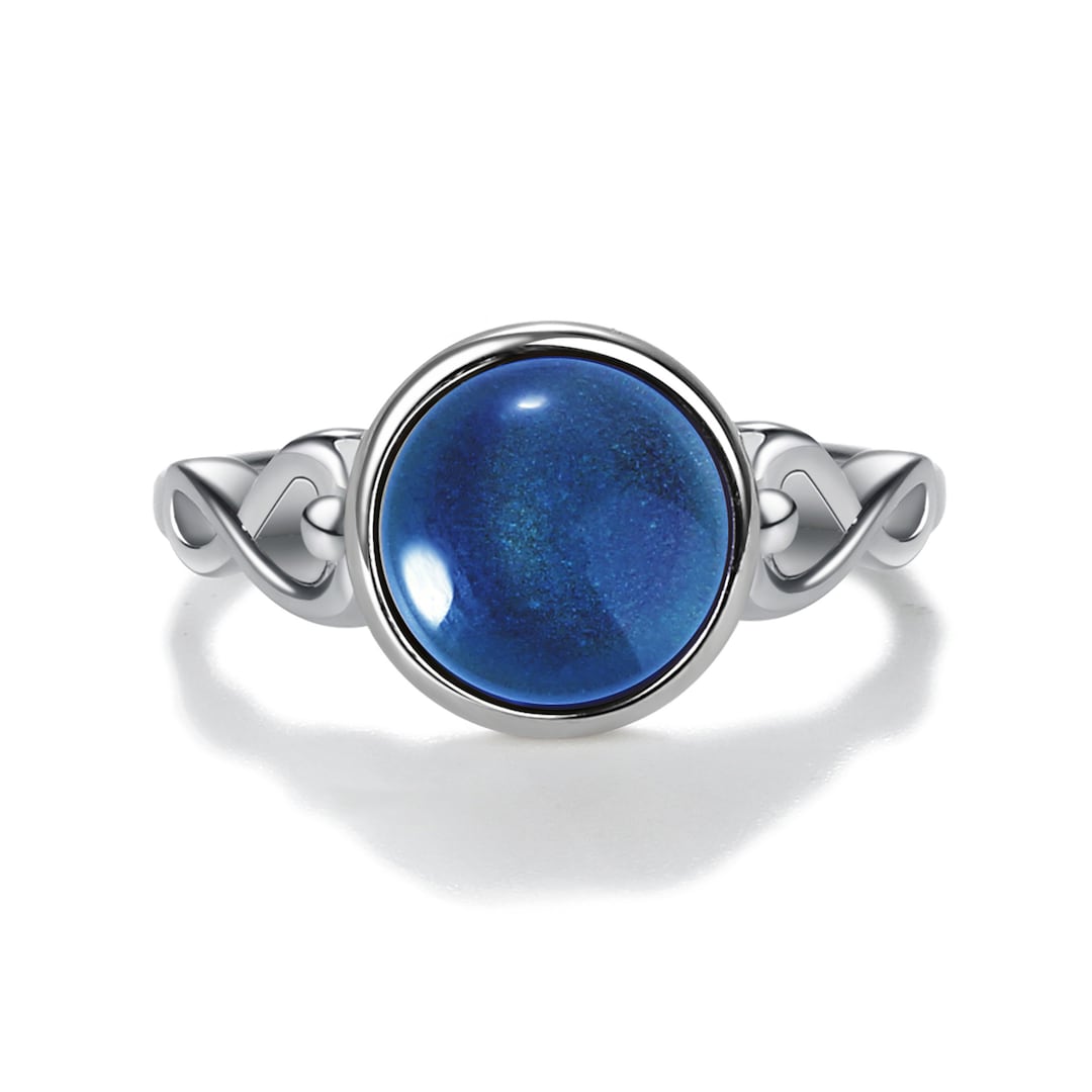 Sterling Silver Mood Ring Changes Colors Indicating Your Mood