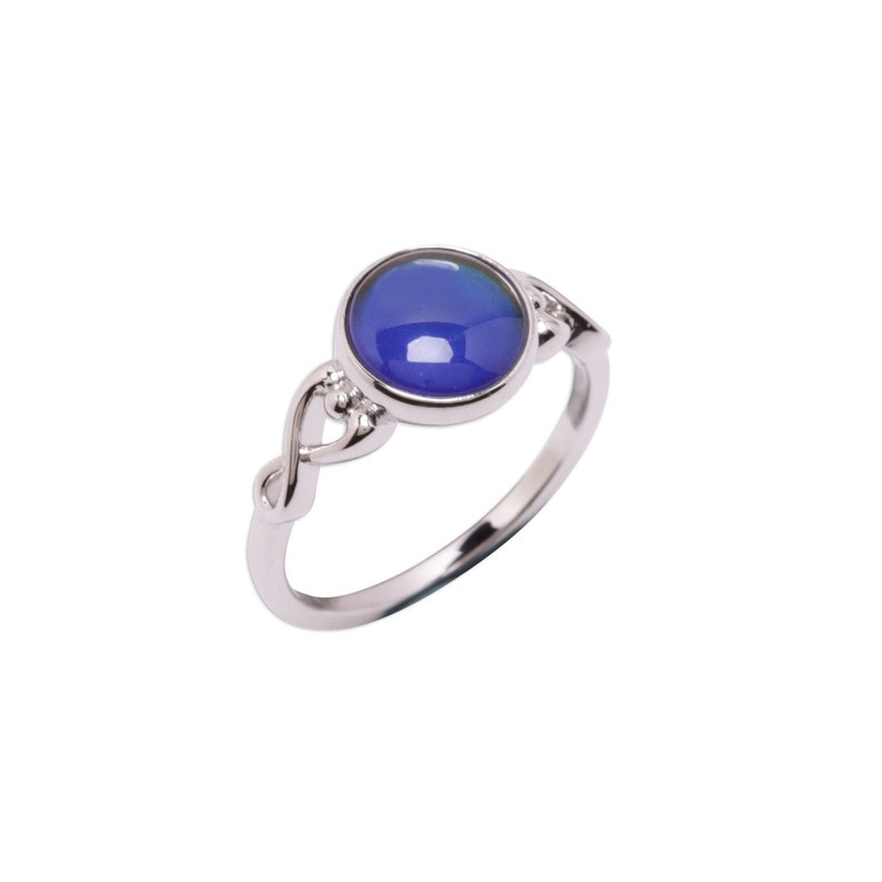 Sterling Silver Mood Ring - Color Changing Jewelry For Women Girls Teens .925 Silver