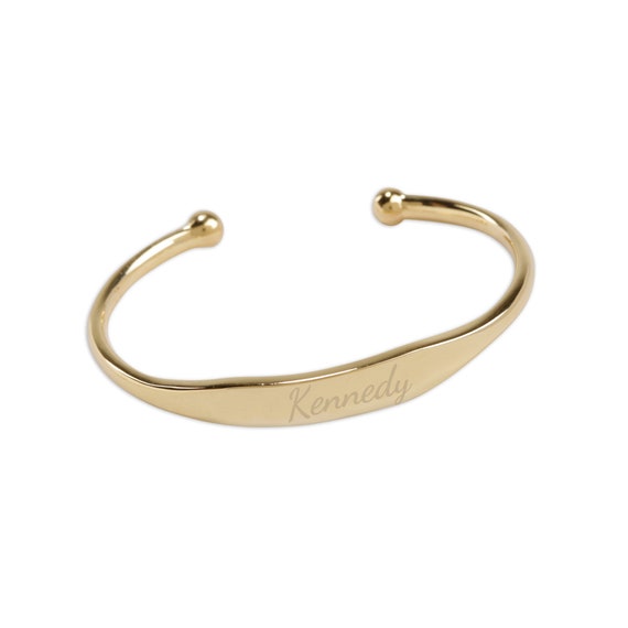 Buy 22K Gold Plated Engraved Bracelet Engraved Bracelets Gold Online in  India  Etsy